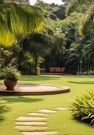 Lush Open Spaces and Landscaping